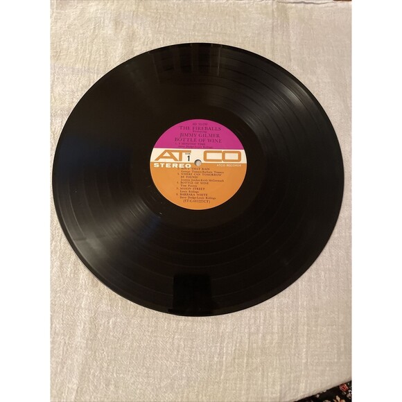 The Fireballs w/Jimmy Gilmer Bottle of Wine 33RPM ATCO Records 1968 Stereo - Picture 10 of 16